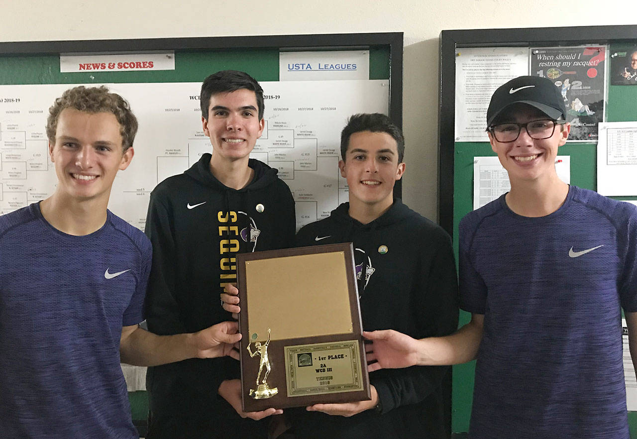 Boys tennis: Doubles teams lead SHS to district championship