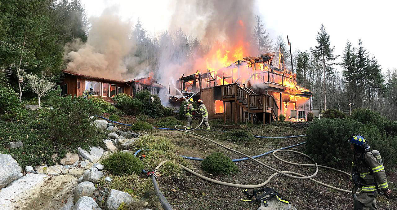 Blaze destroys Blyn home near Chicken Coop Road