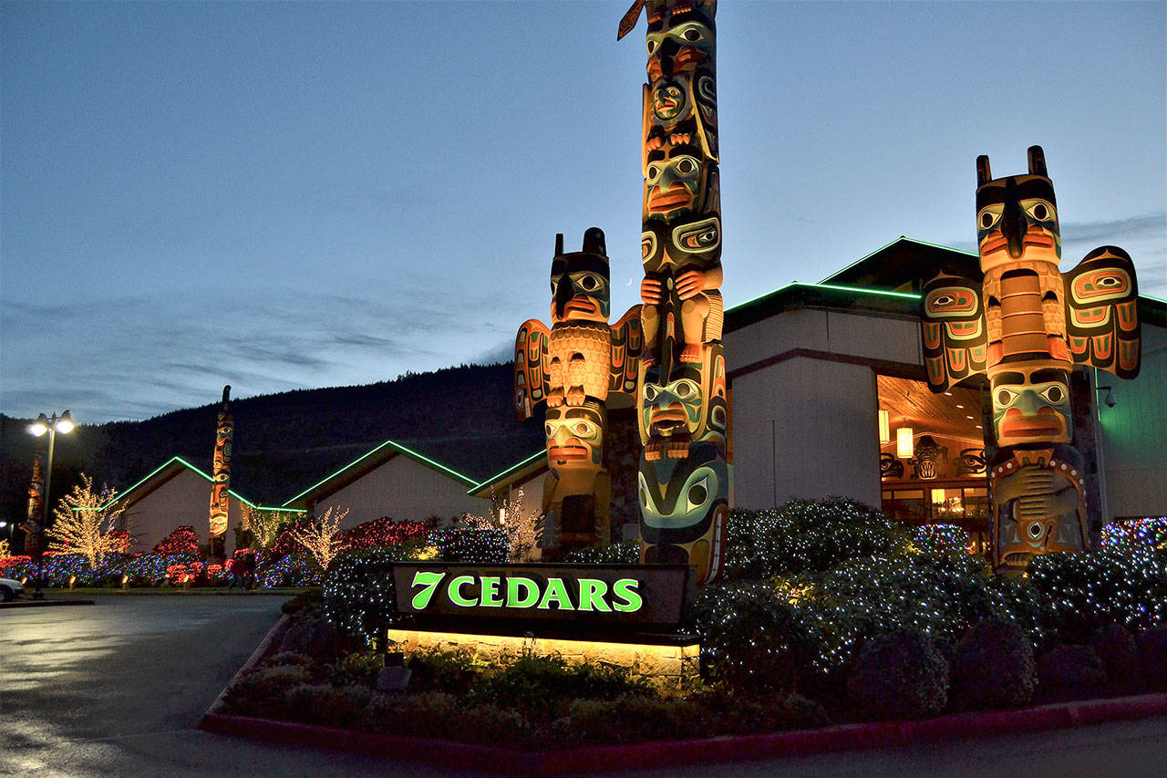 Leaders for the Jamestown S’Klallam Tribe anticipate breaking ground on a new sewer system connecting its facilities like the 7 Cedars Casino to the City of Sequim’s Wastewater Facility. Construction could last 10-12 months, tribal leaders said. Sequim Gazette photo by Matthew Nash