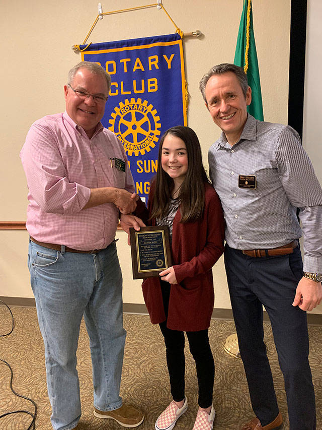 Milestone: Bates earns Sequim Sunrise Rotary honor
