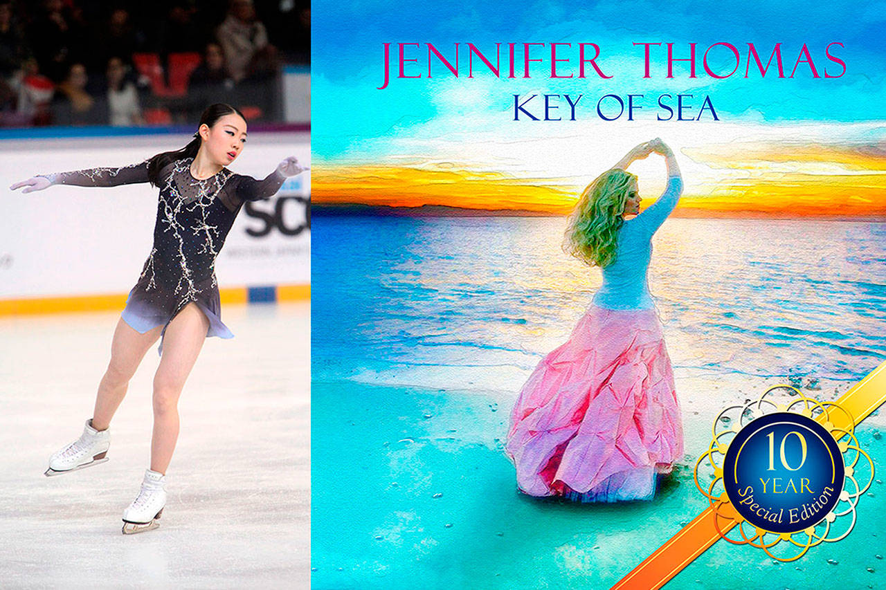 Ice skater Rika Kihira continues to skate using Jennifer Thomas’ song “A Beautiful Storm” from her first album “Key of Sea.” Thomas said her popularity in Japan has grown a lot in recent months and video views for the song on YouTube have doubled in three weeks. Submitted photos