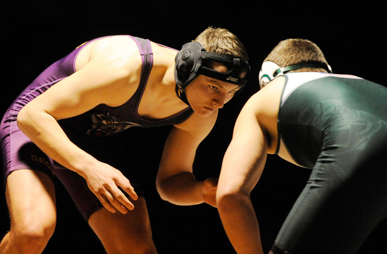 Wrestling: Sequim sees positives in league loss to Port Angeles