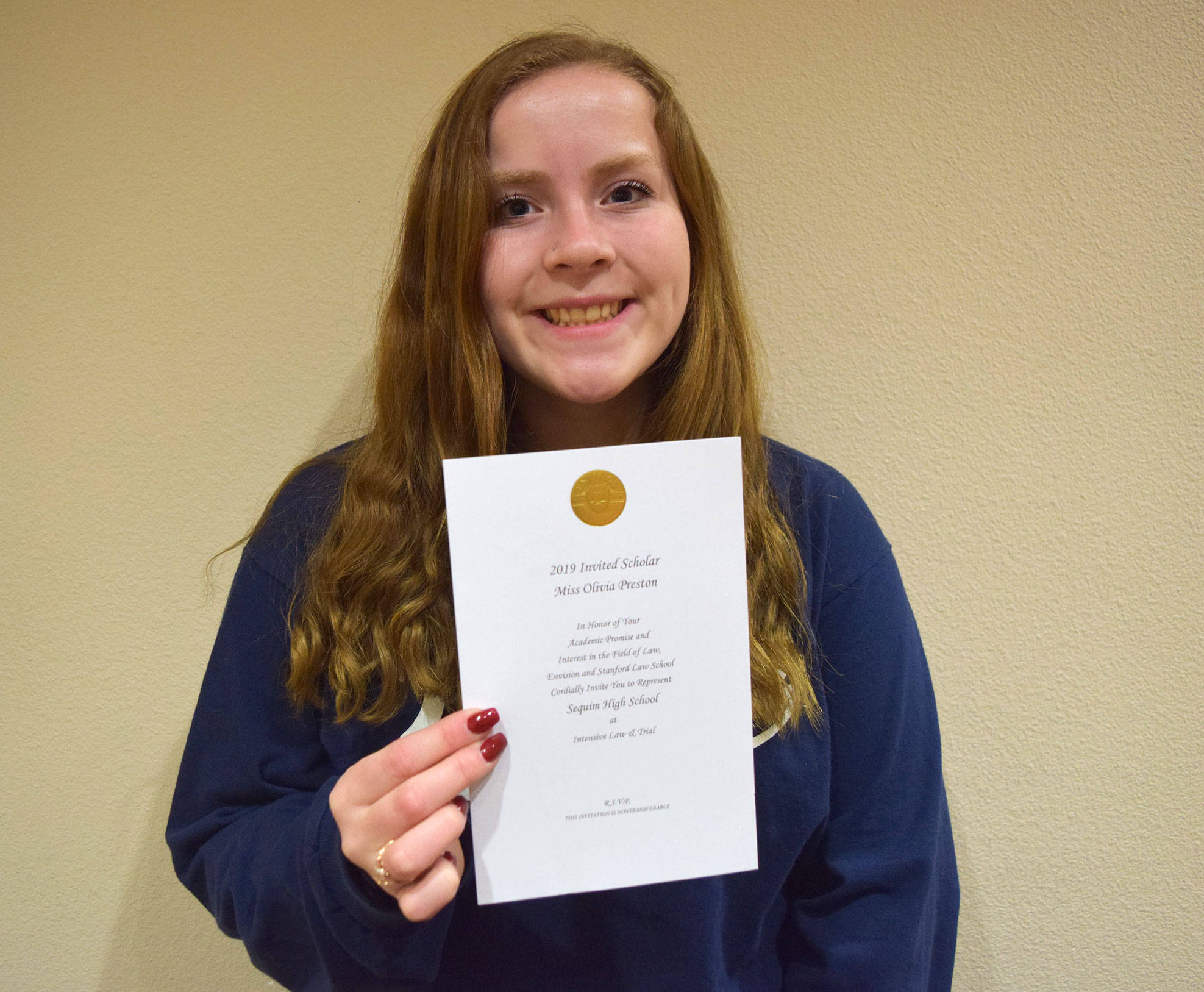 Sequim student invited to law program at Stanford