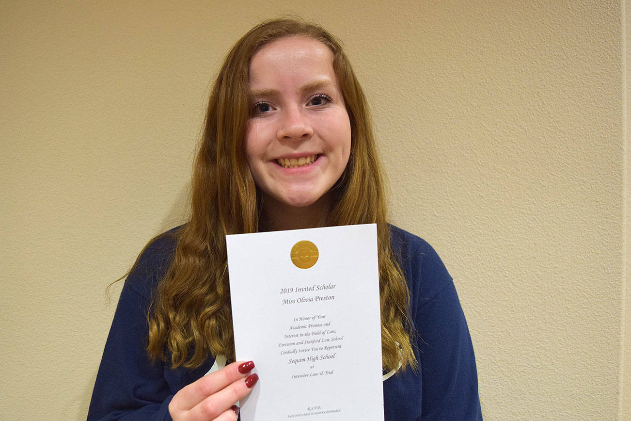 Sequim student invited to law program at Stanford
