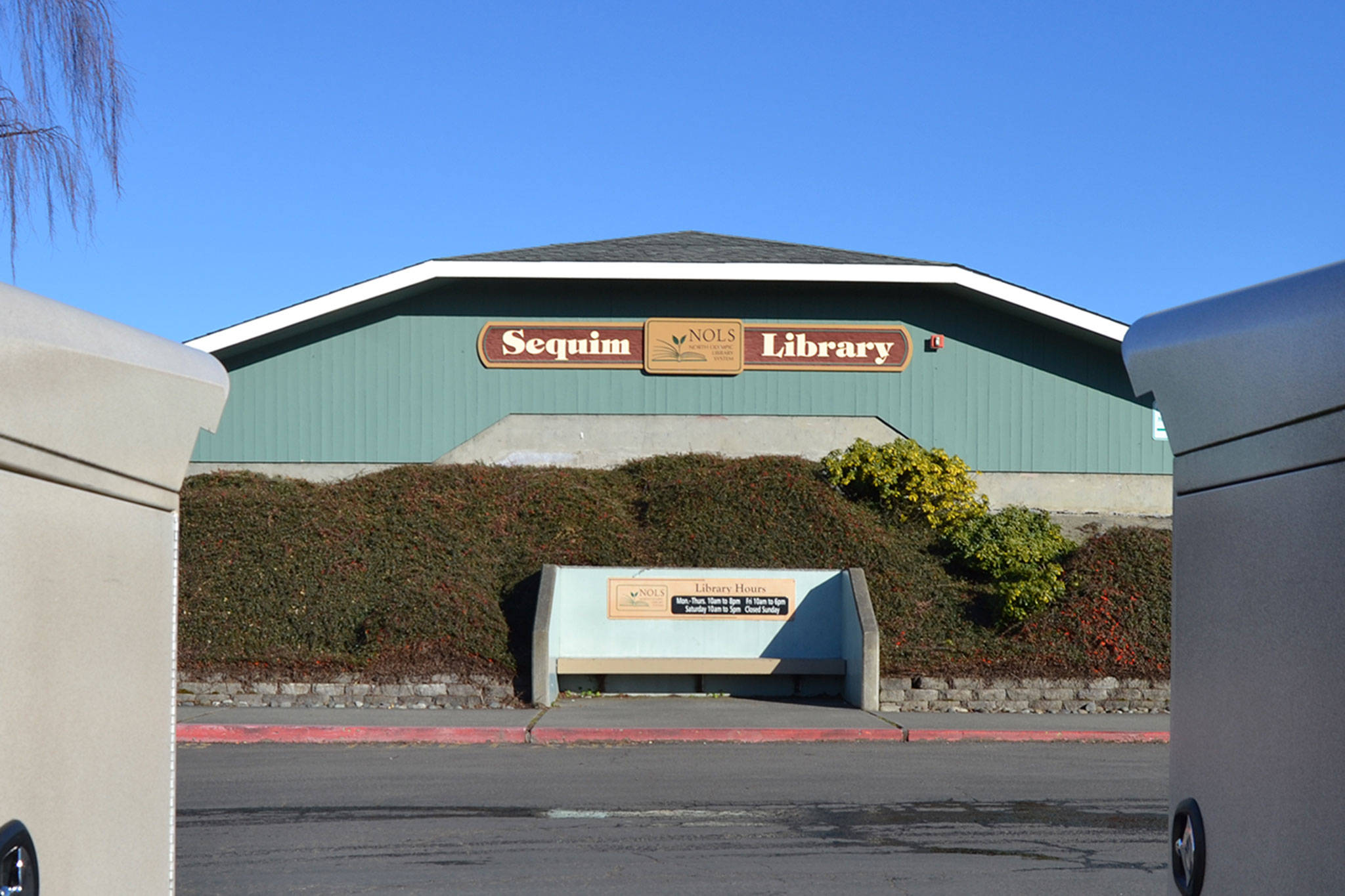 The Sequim Library, built in 1983, will remain its current size until at least 2021 as North Olympic Library System trustees opted to hold possible bond proposals through then. Sequim Gazette photo by Matthew Nash