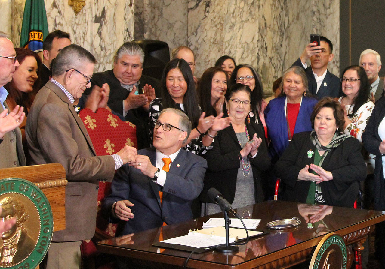 Gov. Inslee signs Native American Voting Rights Act into law