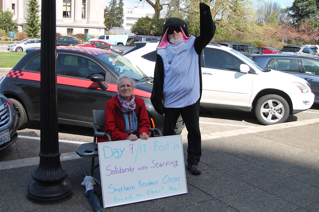 Woman on a 17-day hunger strike to save the Southern Resident Orcas