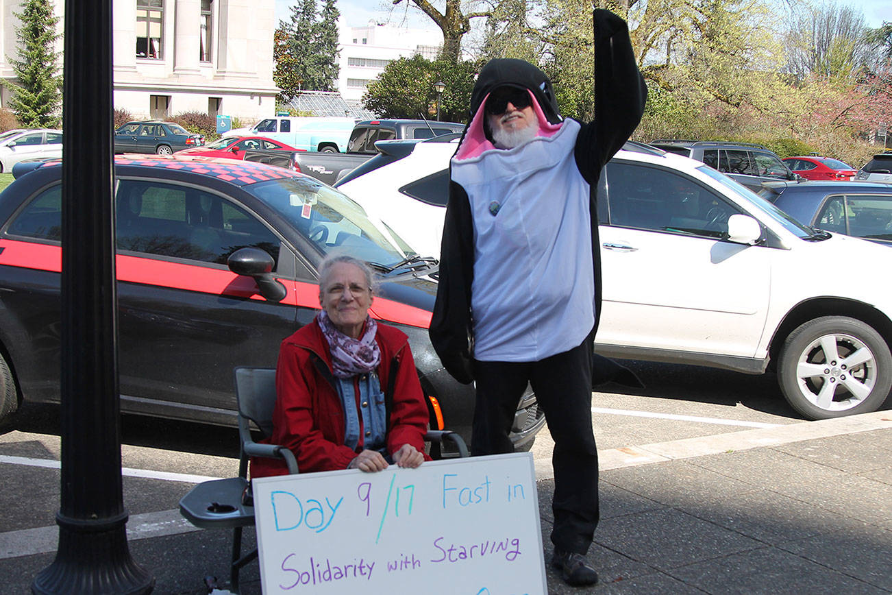 Woman on a 17-day hunger strike to save the Southern Resident Orcas