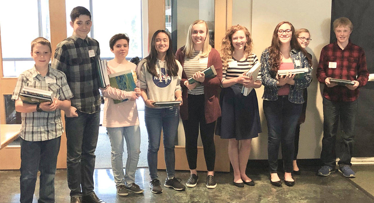 Hands on History students, 2019, are from left: Ethan Jolly, Aiden Gale, Talia Anderson, Abby Sanders, Maizie Tucker, Eva Jolly, Hannah Anderson, Celbie Karjalainen and Peter Zelenka. Submitted photo
