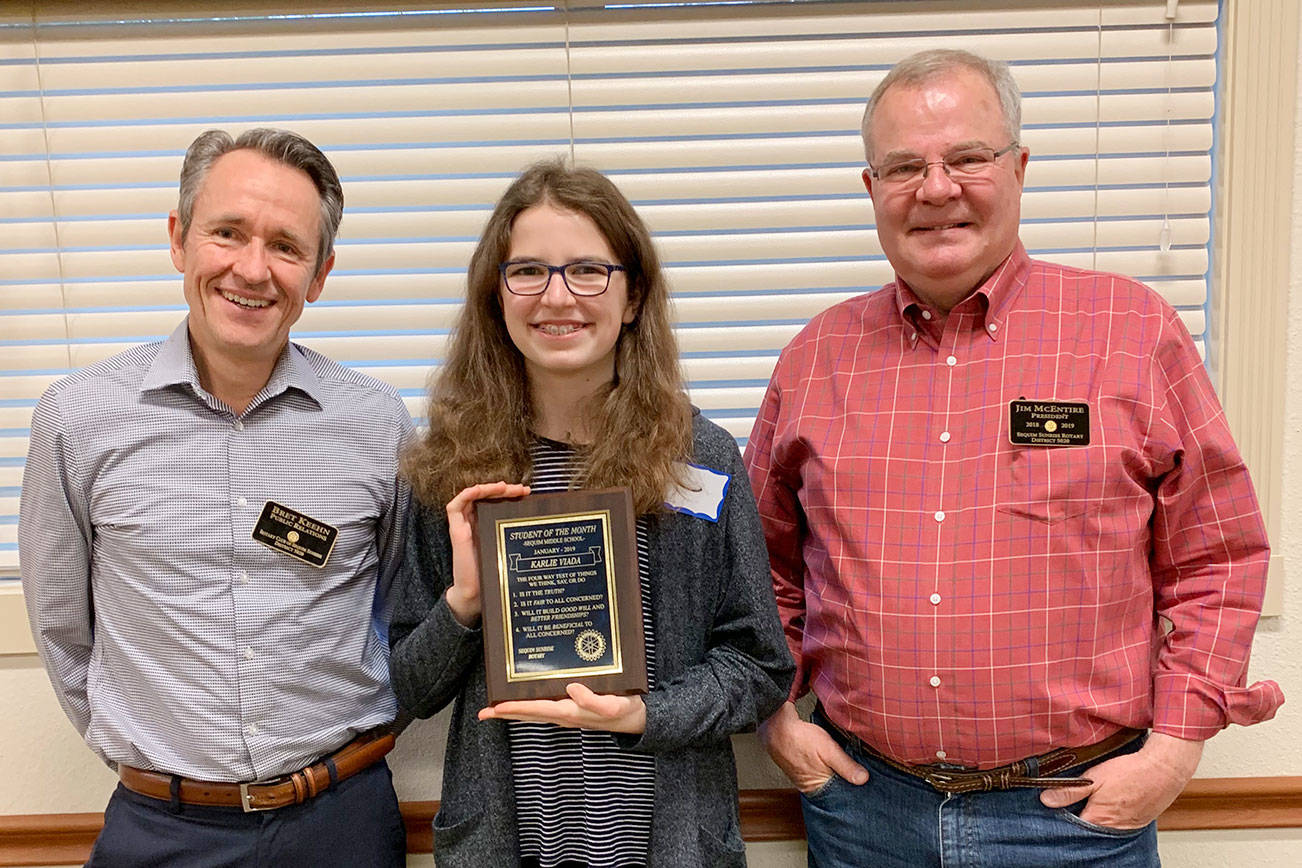 Milestone: SMS’s Viada earns Rotary’s Student of the Month honor
