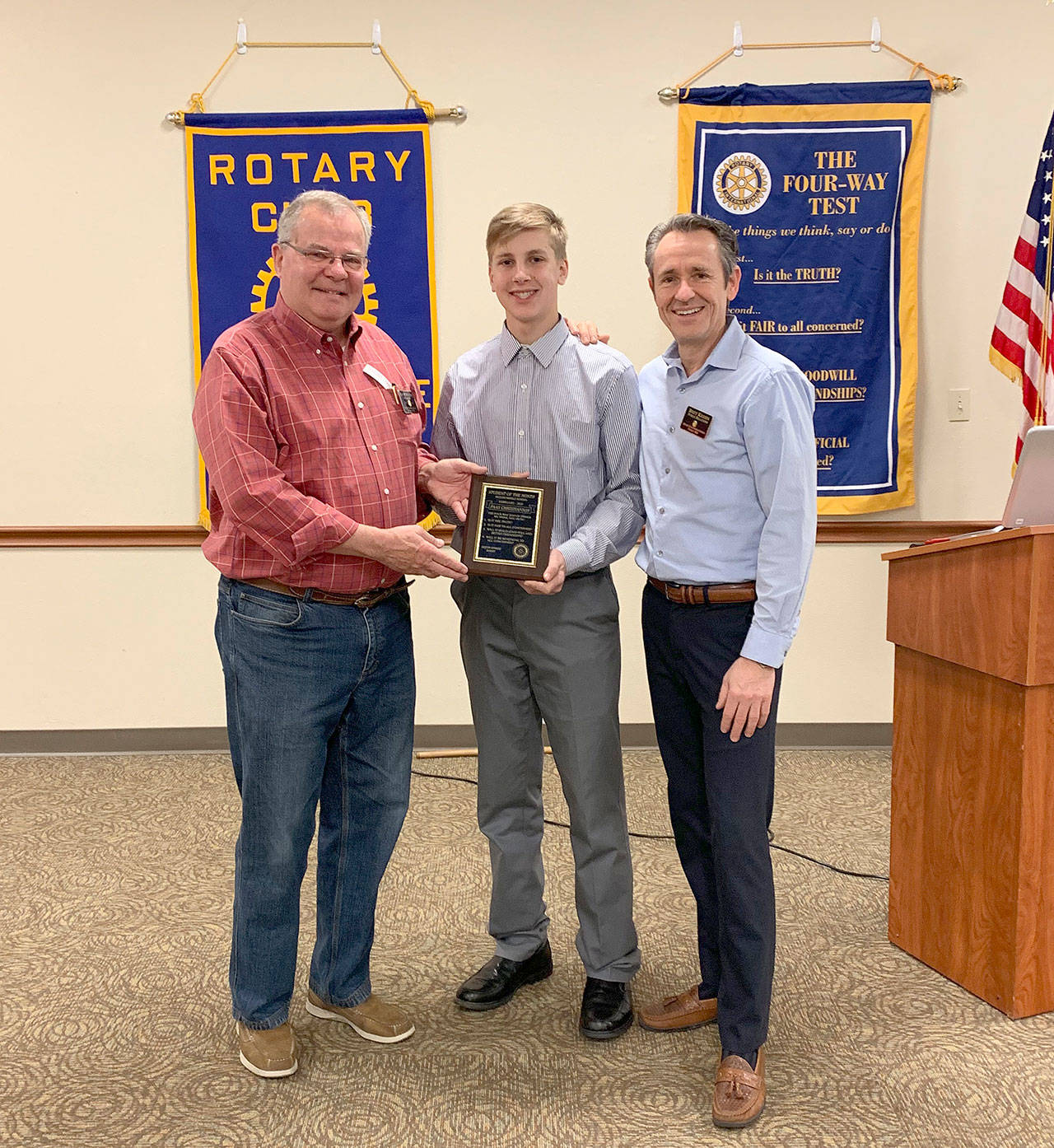 Milestone: Rotary honors Christianson with student honor