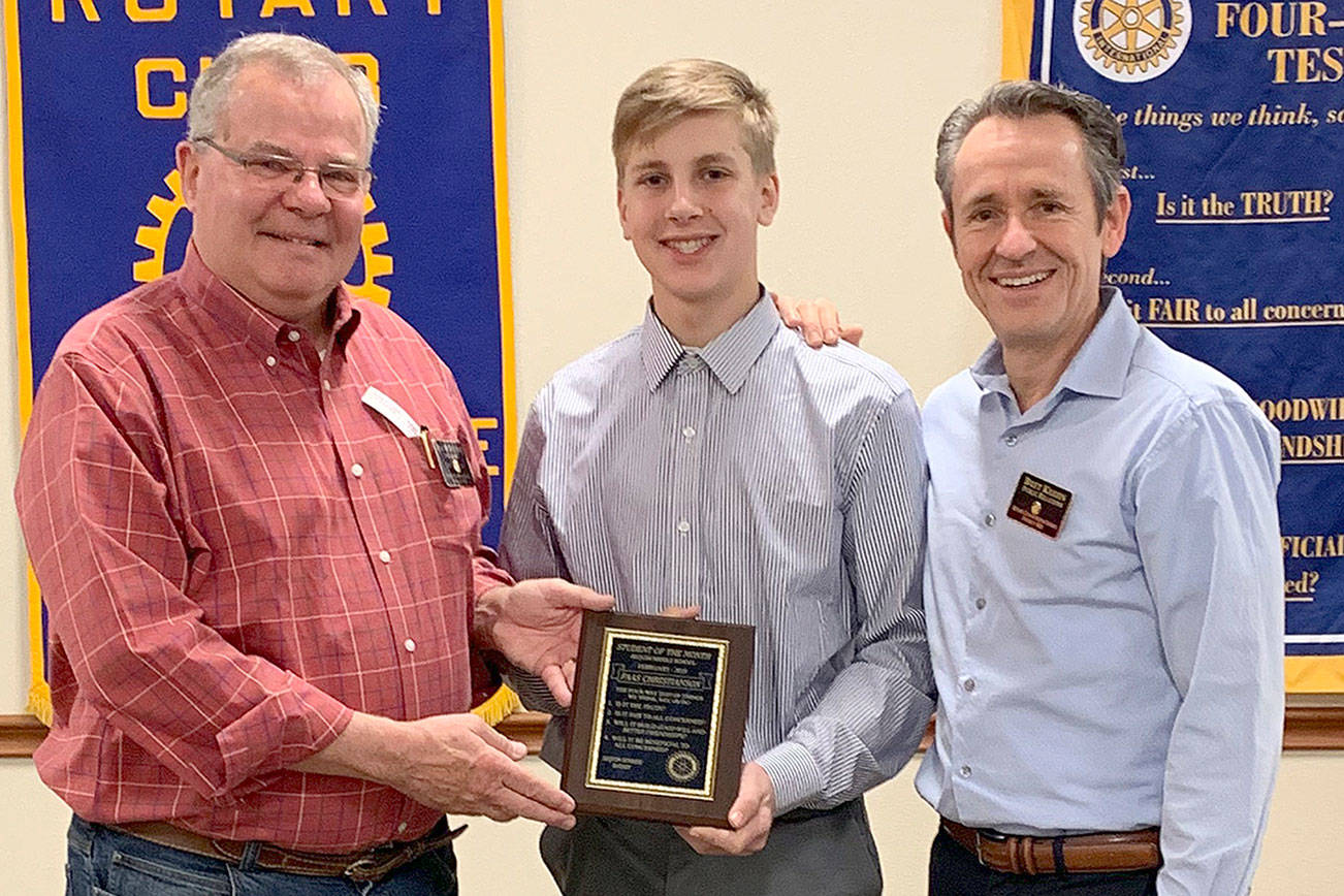 Milestone: Rotary honors Christianson with student honor