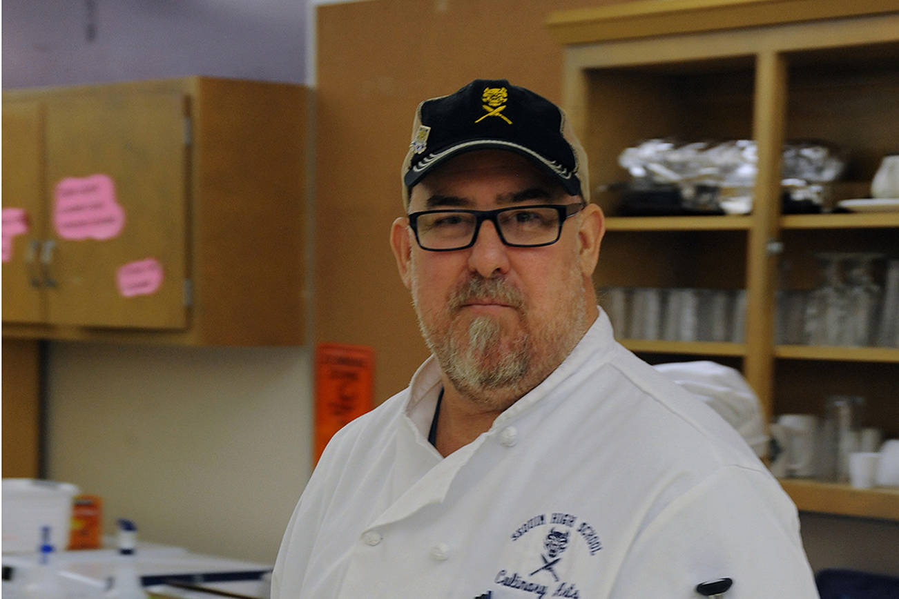 Dana Minard in his Culinary Arts classroom. Photo submitted by James Heintz.