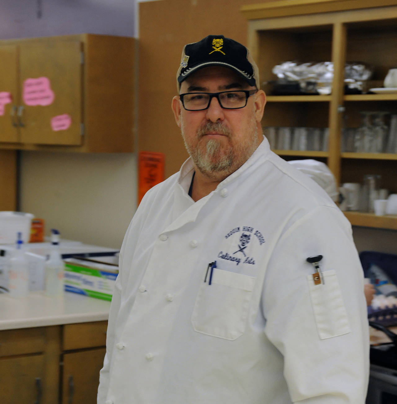 Dana Minard in his Culinary Arts classroom. Photo submitted by James Heintz.