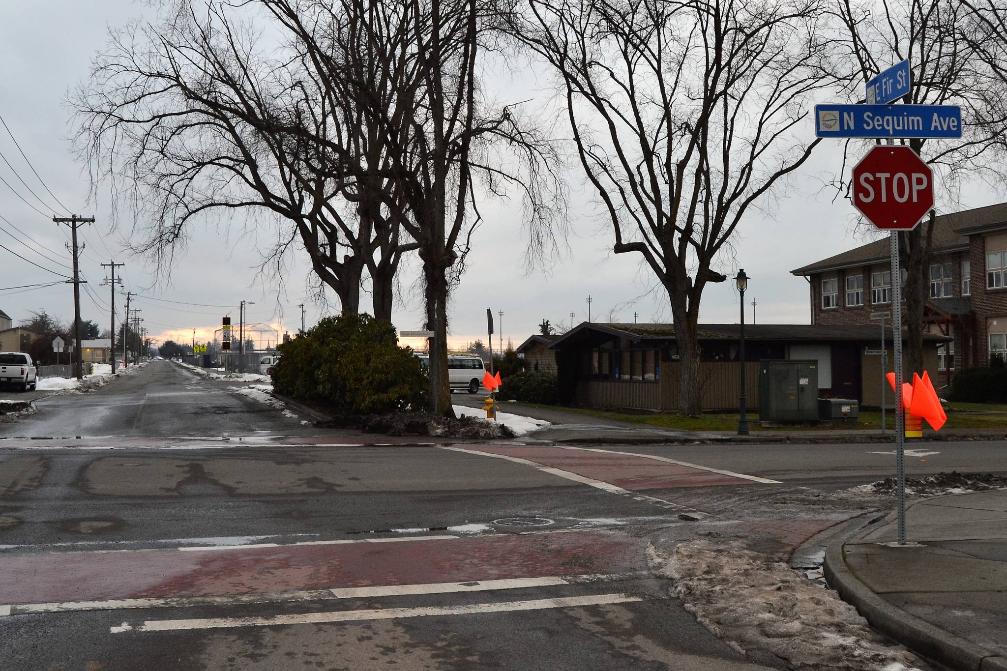 North Sequim Avenue closes at West Fir Street temporarily from 5 p.m.-midnight on Monday, May 13, and Tuesday, May 14, for construction as the start of the West Fir Street Rehabilitation Project. Detours will be in place. Sequim Gazette file photo by Matthew Nash
