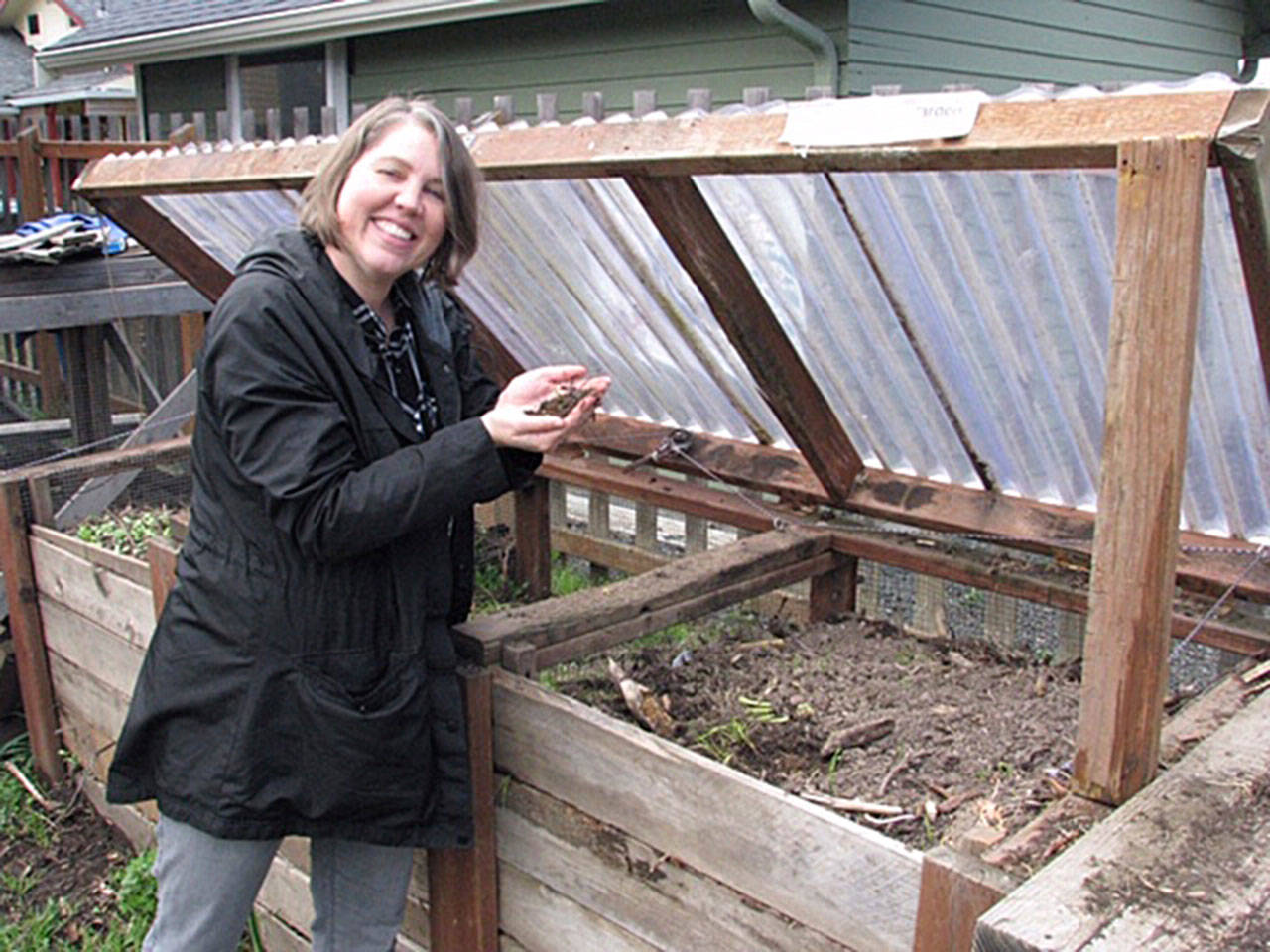 Meggan Uecker leads a Green Thumb Garden Tips lecture about how home gardeners can integrate composting into any size garden or space on May 23. Submitted photo