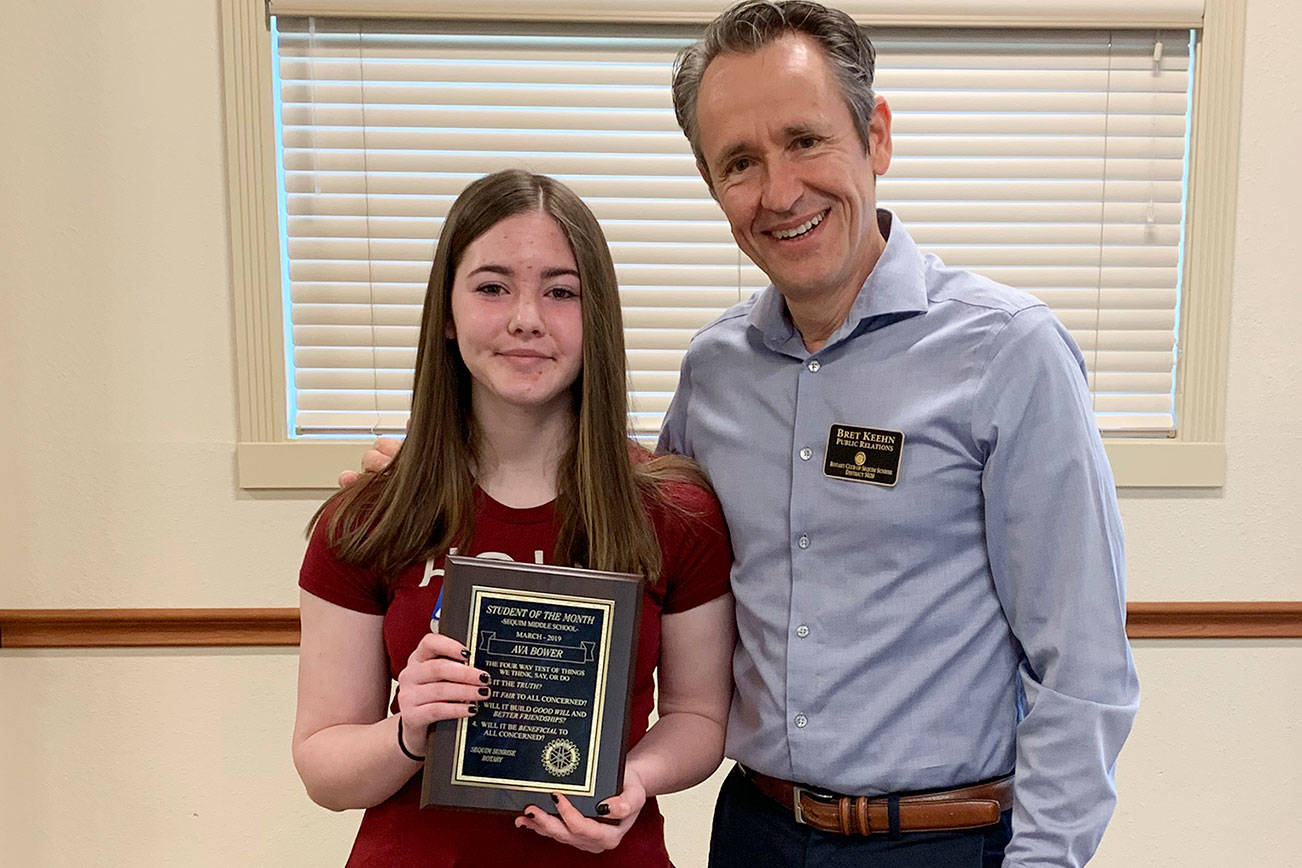 Sequim Middle School’s Bower gets Rotary honor