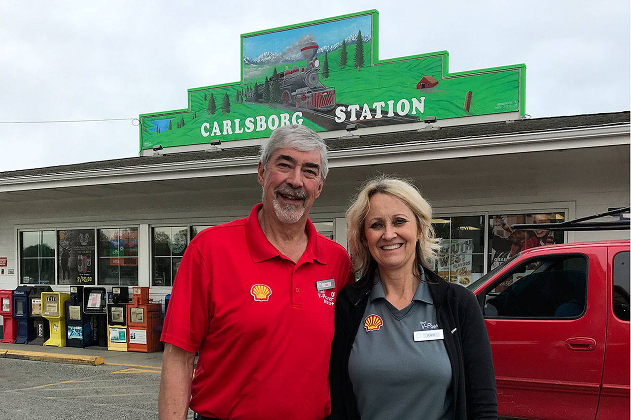 In April, Jim and Julie Schumacher celebrated 20 years of building and operating the Carlsborg Station. The couple plans to add a drive-thru grocery option to its Shell station, convenience store and Blimpie Sub Shop. Submitted photo