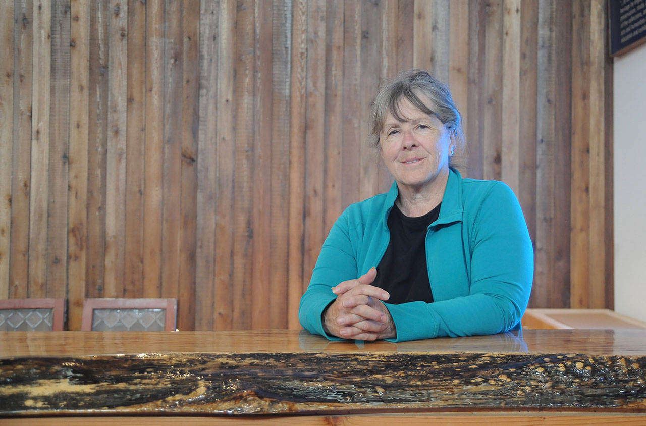 Judy Reandeau Stipe, executive director of Sequim Museum & Arts, said she’s excited for the community to see the museum’s new building, set for a grand opening on Saturday, July 6. Sequim Gazette photo by Michael Dashiell