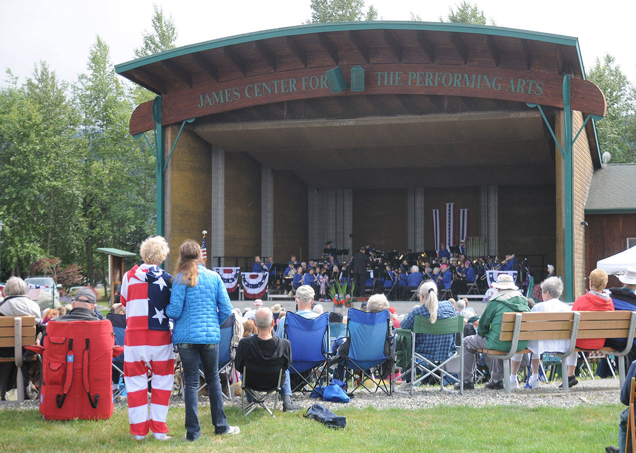 The Sequim City Band entertains a crowd at the James Center for the Performing Arts on July 4. Sequim Gazette photo by Michael Dashiell