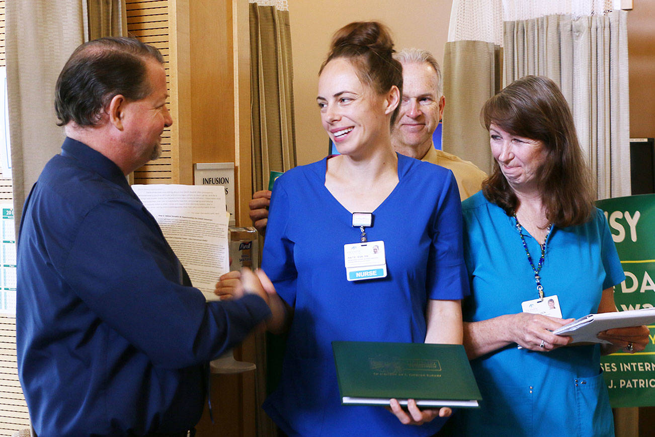 Milestone Omc Nurse Sayles Receives Daisy Award Sequim Gazette