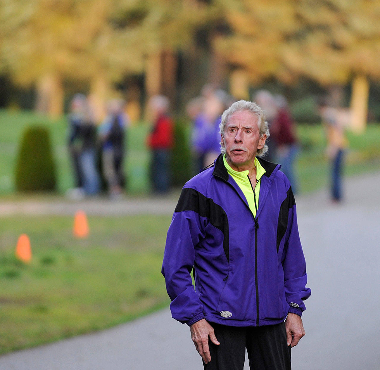 After 18 seasons with the Sequim High cross country program — 17 of them as head coach — Harold Huff is stepping down. His teams amassed a 189-92-1 overall meet record. Sequim Gazette file photo by Michael Dashiell