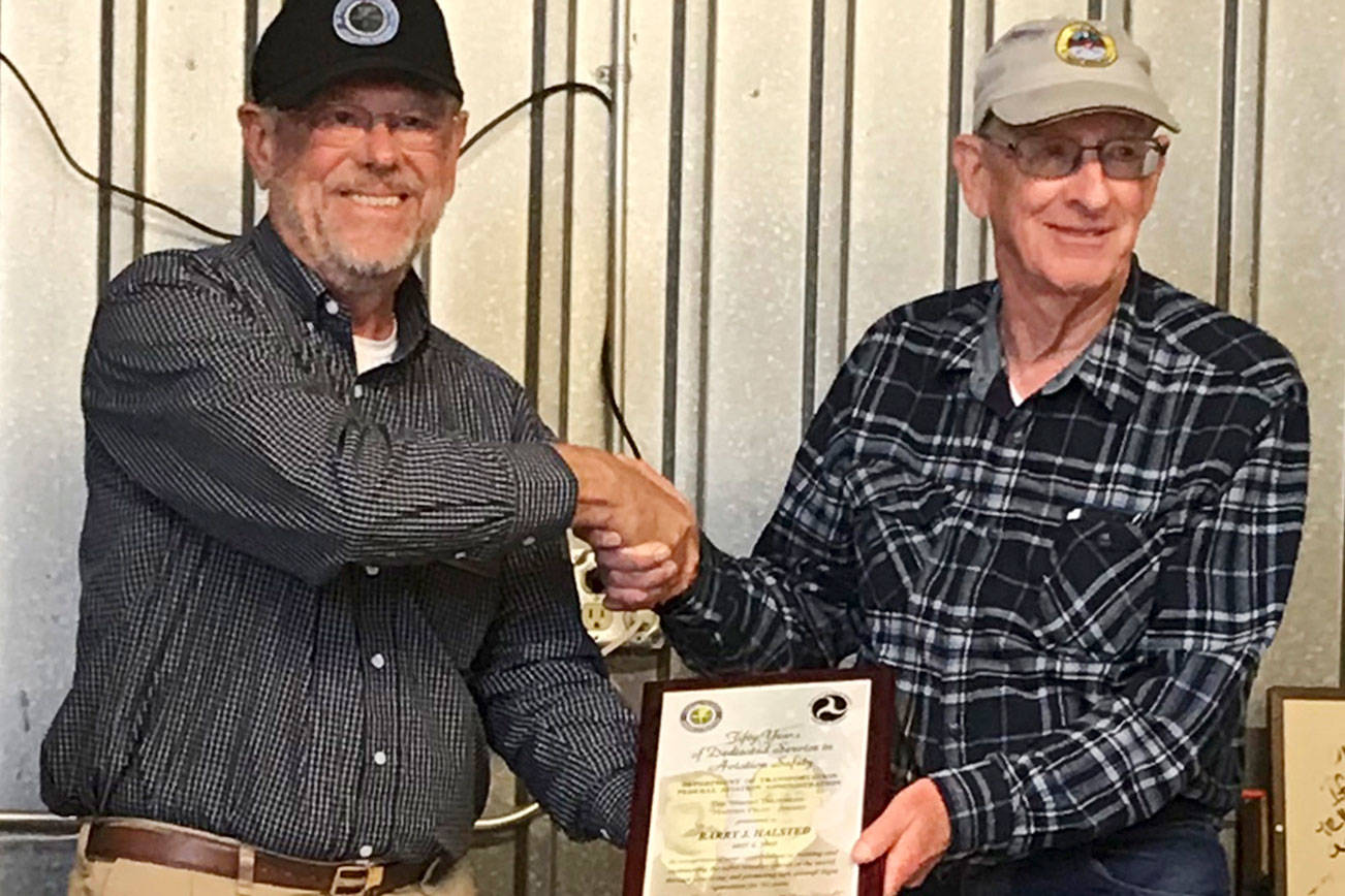 Milestone: Halsted receives Wright Brothers Master Pilot Award | Sequim ...