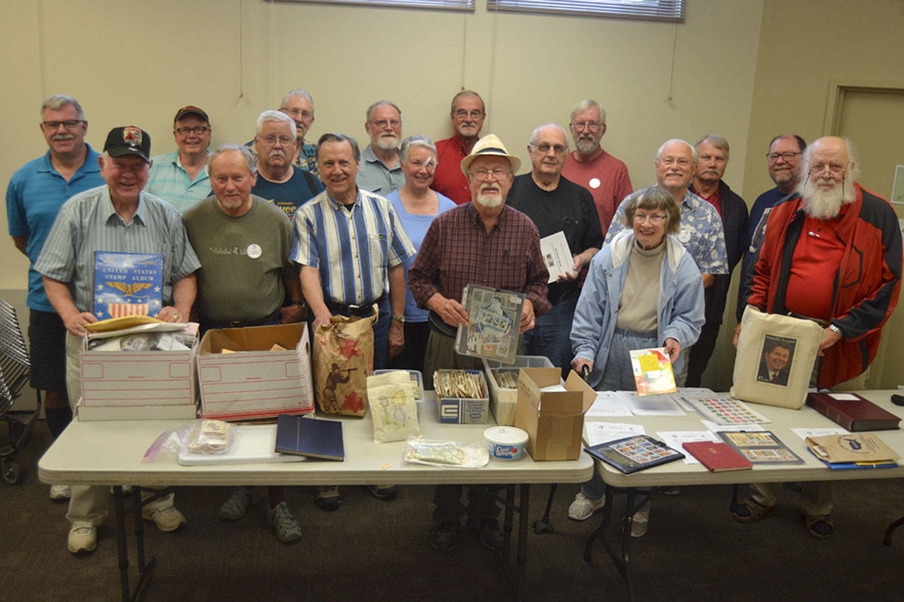Members of the Strait Stamp Society host their next show on Aug. 10 at the Masonic Lodge at 700 S. Fifth Ave. Sequim Gazette photos by Matthew Nash