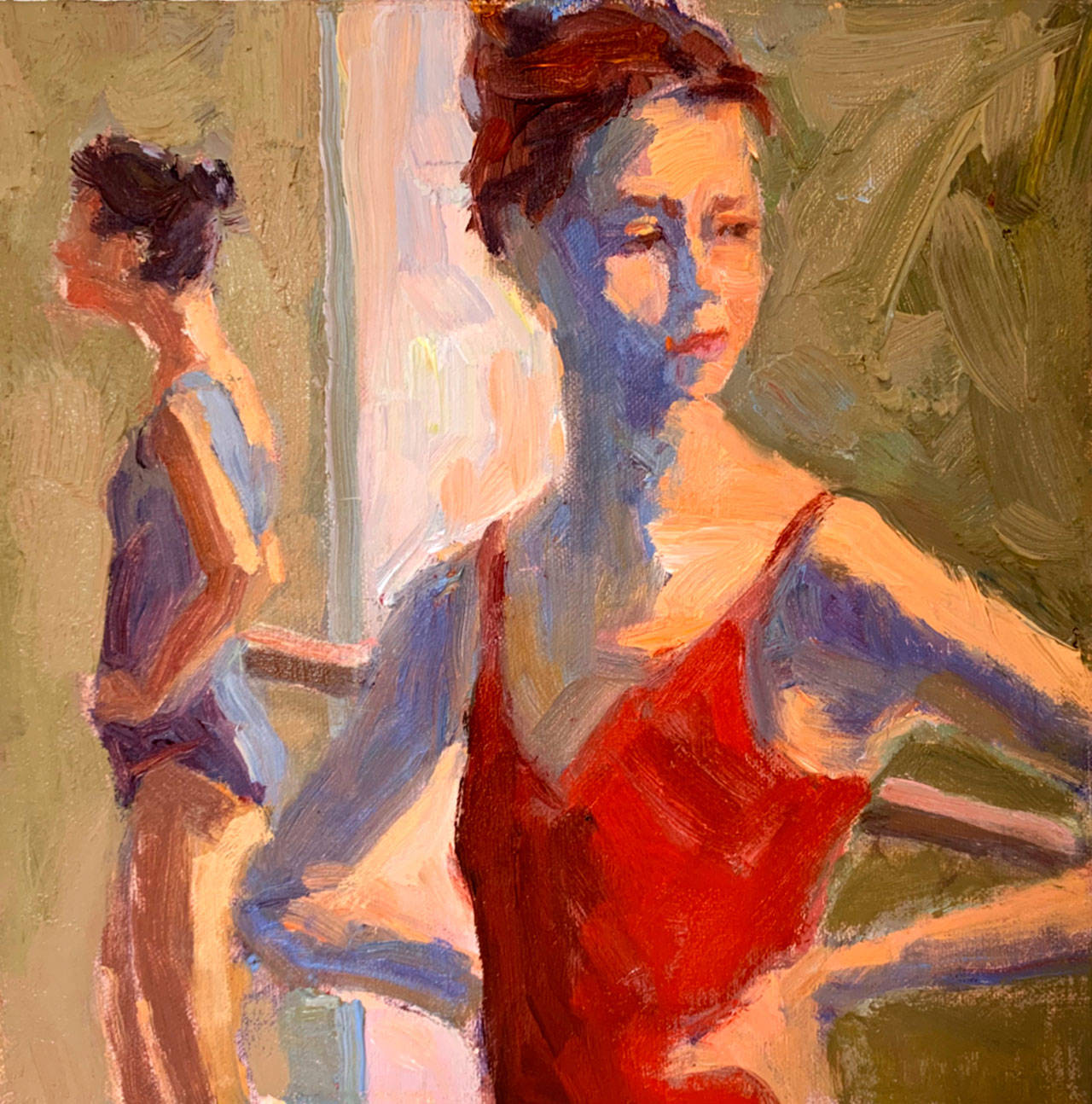 “Before the Dance” by Jeanne Edwards of Port Angeles is among nearly 100 works in “The Power of Small Things” show at the Port Angeles Fine Arts Center. Submitted art