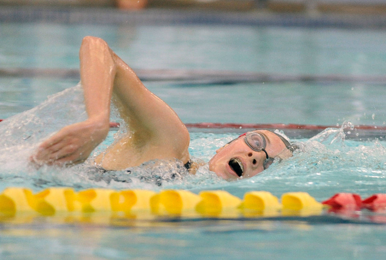 Girls swimming: Deep Wolves team sinks Redhawks