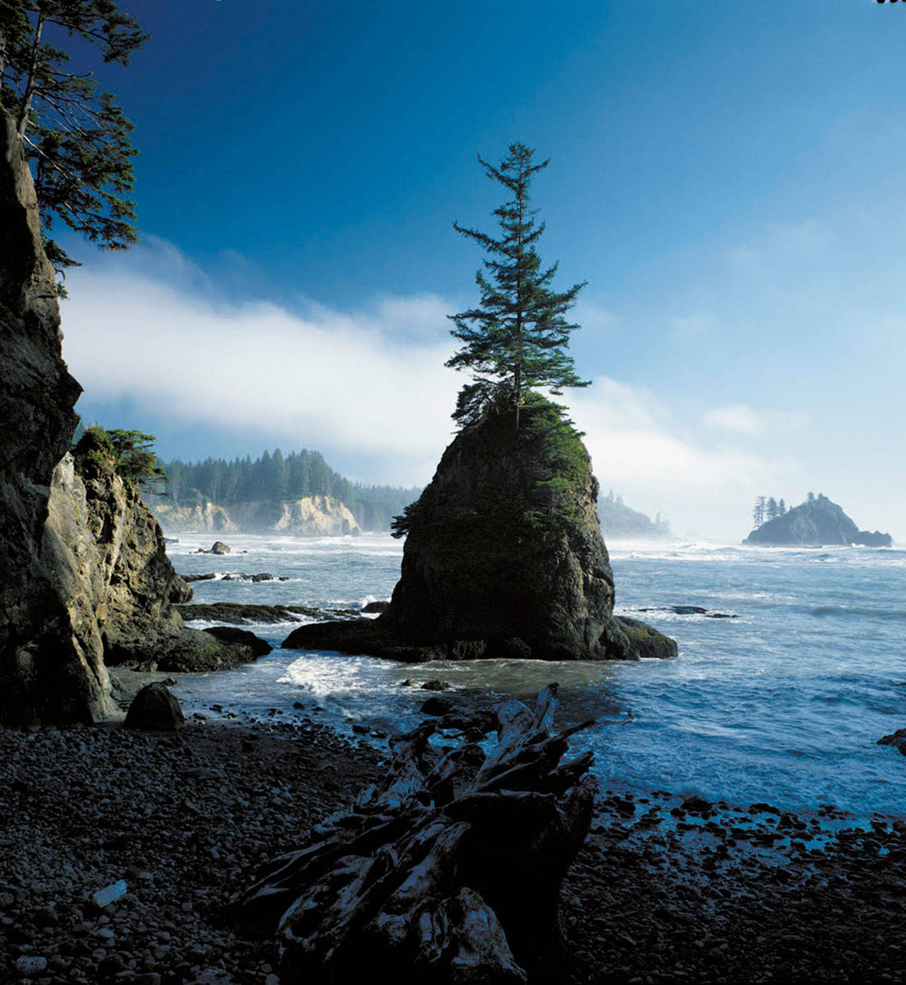 An image of the Pacific Ocean coastline near Taylor Point, just south of La Push, adorns Ross Hamilton’s 2020 calendar for the month of September. Photo by Ross Hamilton