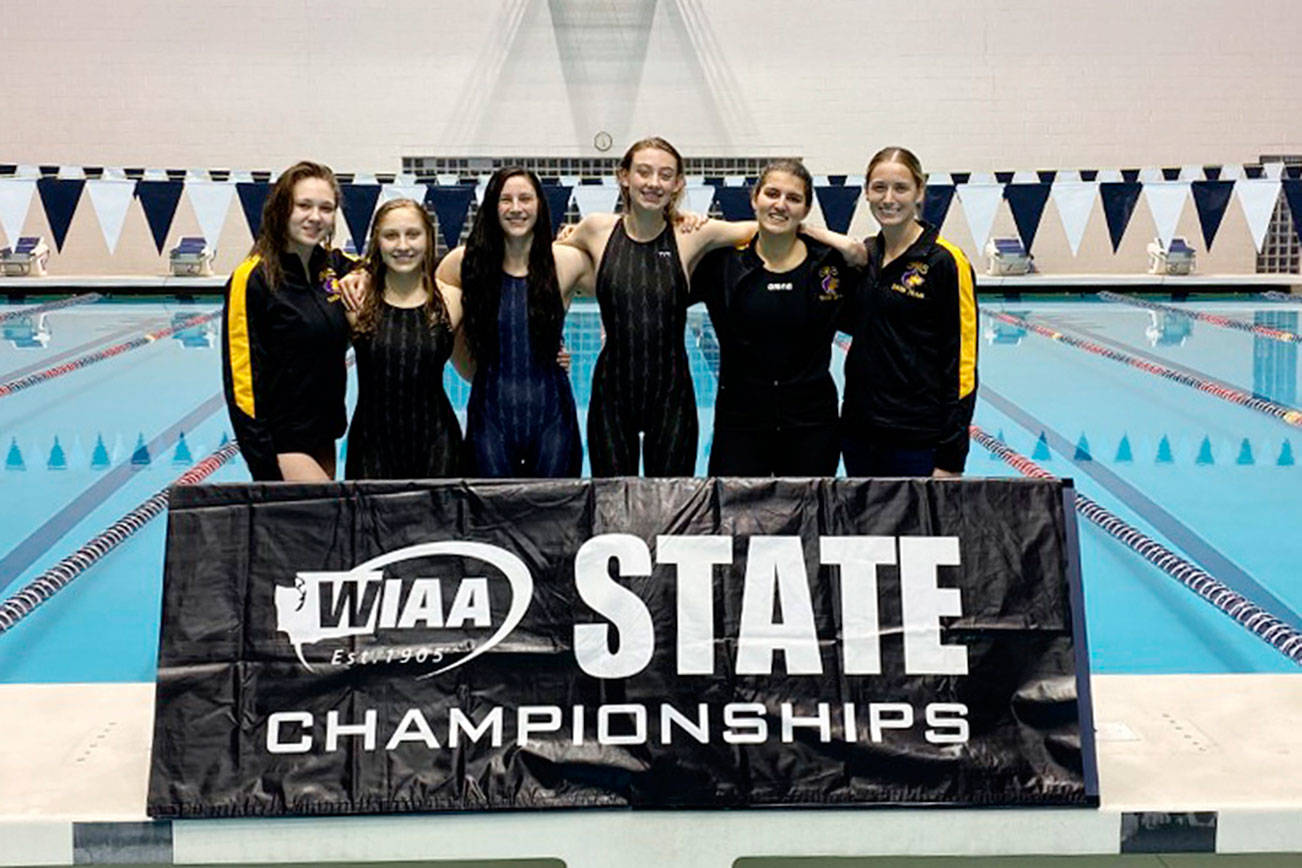 Girls swimming: Sequim crew swims to three finals at state