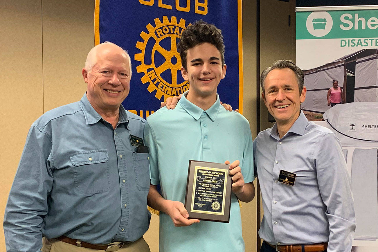 Milestone: Sequim Middle School’s Drew gets Rotary honor