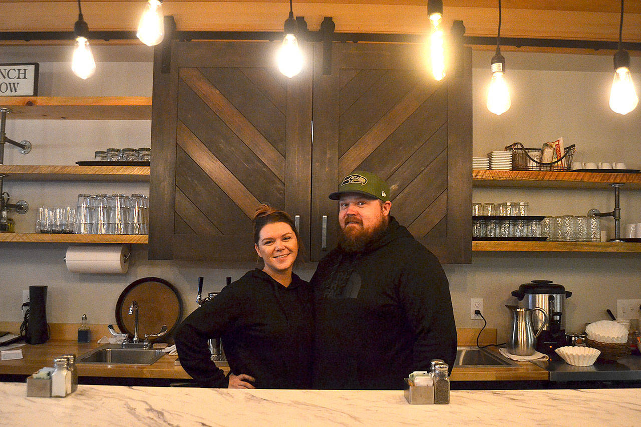 After six months of ownership of Sunshine Café, Tristen Beck and Lucas Shifflett recently remodeled the eatery and obtained a liquor license. The change has been well-received, the couple said. Sequim Gazette photos by Matthew Nash
