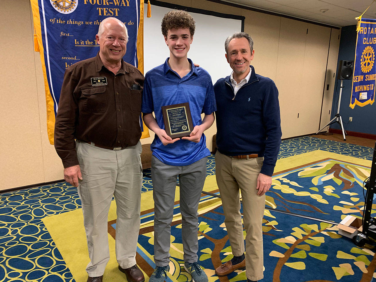 Milestone: Sequim Middle School’s Stewart receives Rotary honor
