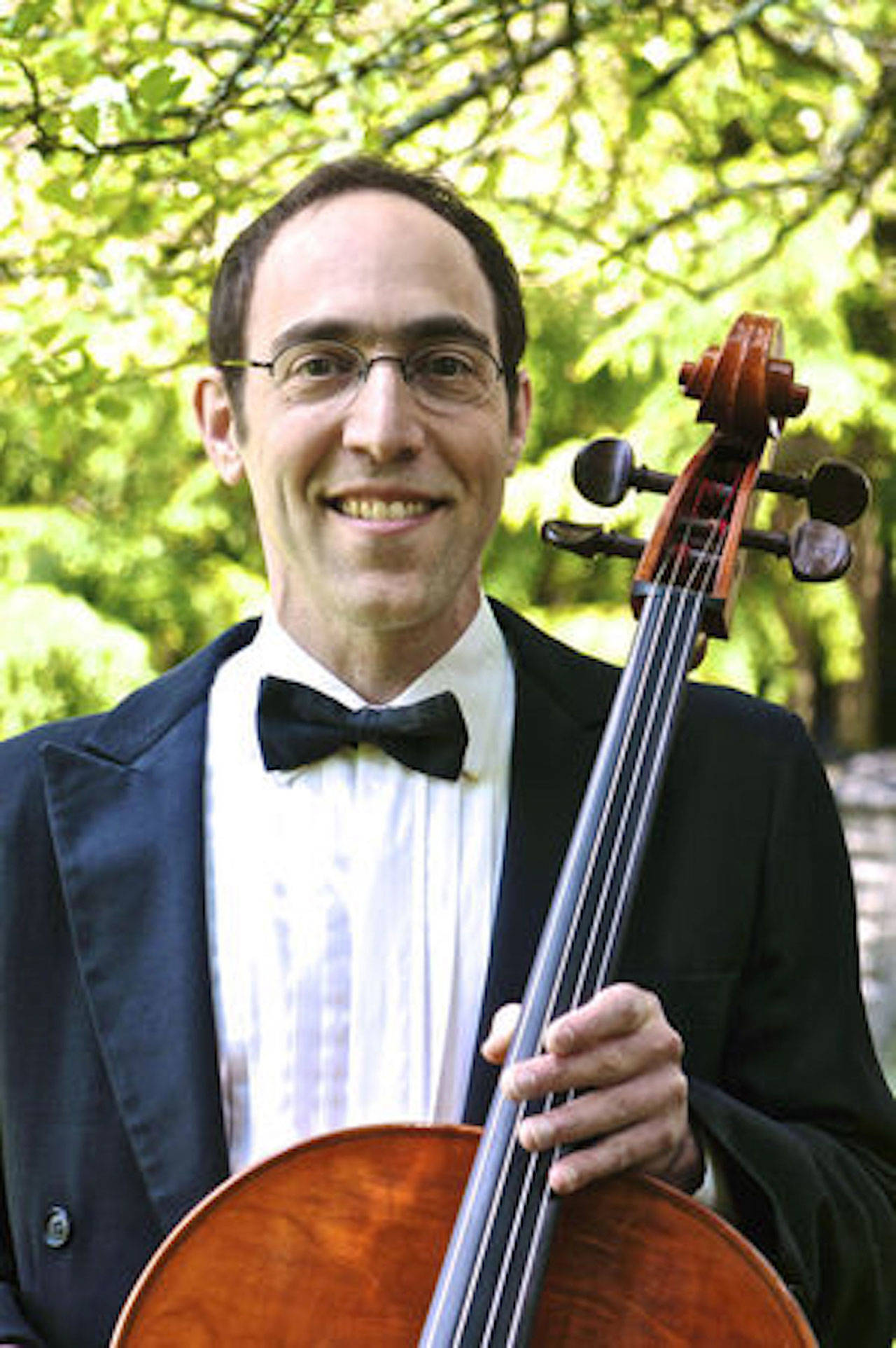 Cellist Michael Center is he featured soloist at two concerts on the Olympic Peninsula this week: Jan. 17 in Port Angeles and Jan. 18 in Sequim. Submitted photo