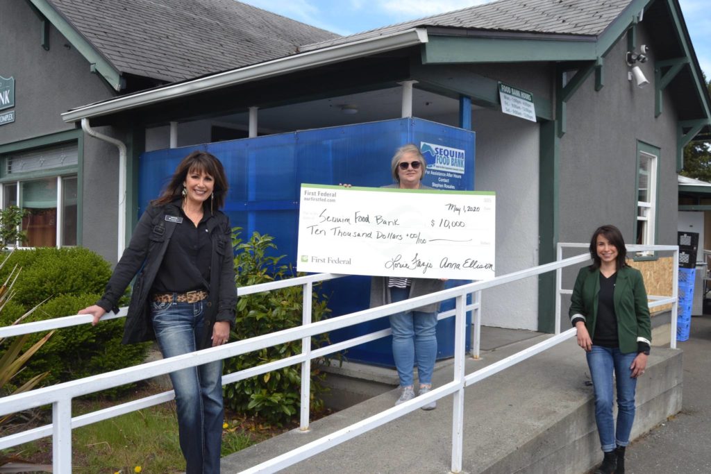 Milestone Sequim First Federal branches unite to support Food Bank