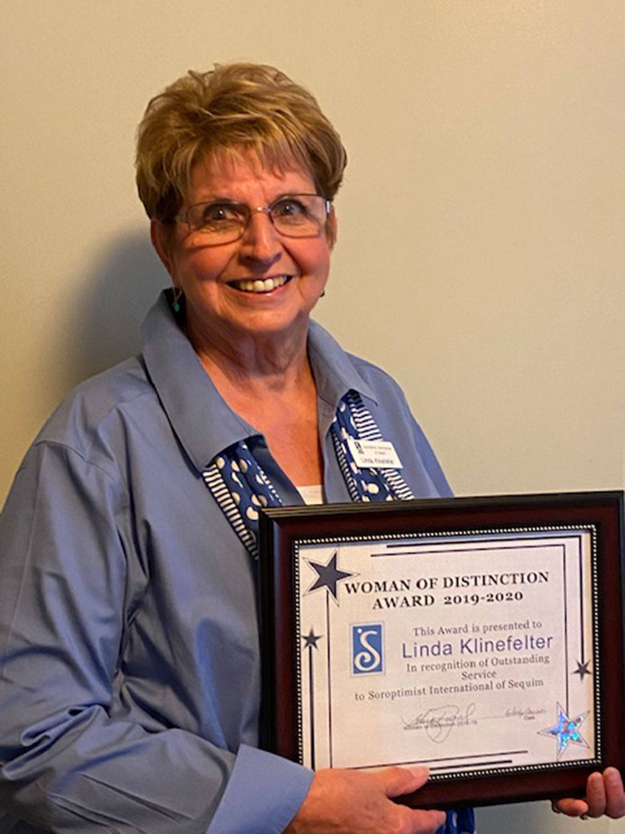 Milestone Klinefelter earns Soroptimist’s Woman of Distinction honor