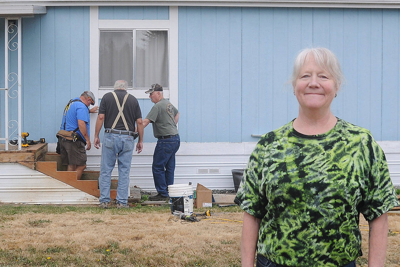 Sequim Lions step up for resident’s steps