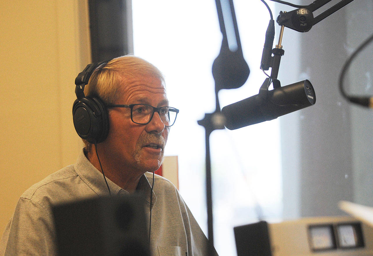 Sequim Mayor William Armacost answers questions about City of Sequim activities in lieu of an in-person “Coffee with the Mayor” session on May 28. Sequim Gazette file photo by Michael Dashiell