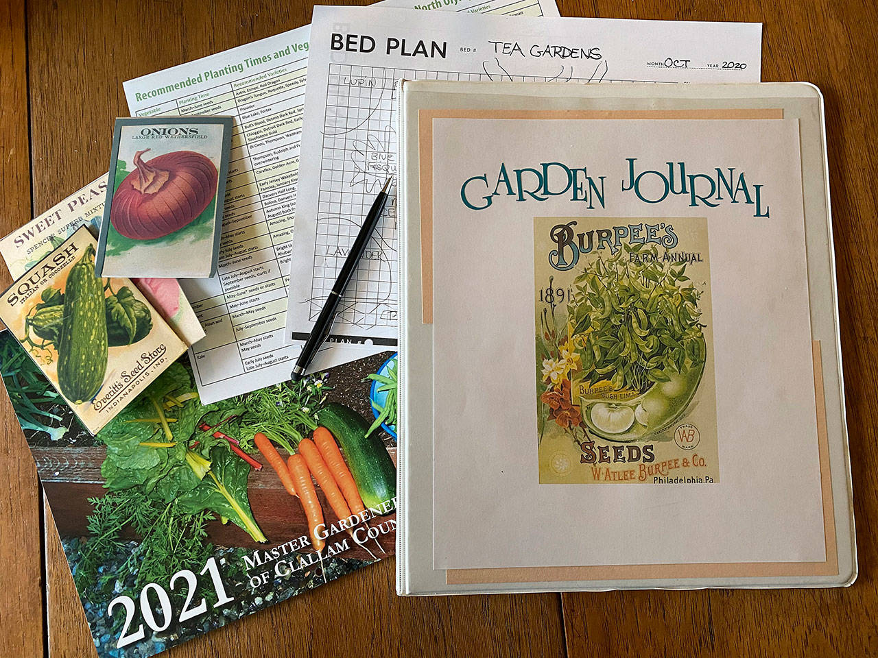 Keeping a garden journal can help the Olympic Peninsula gardener be ready for growing seasons to come. 
Photo by Sandy Cortez