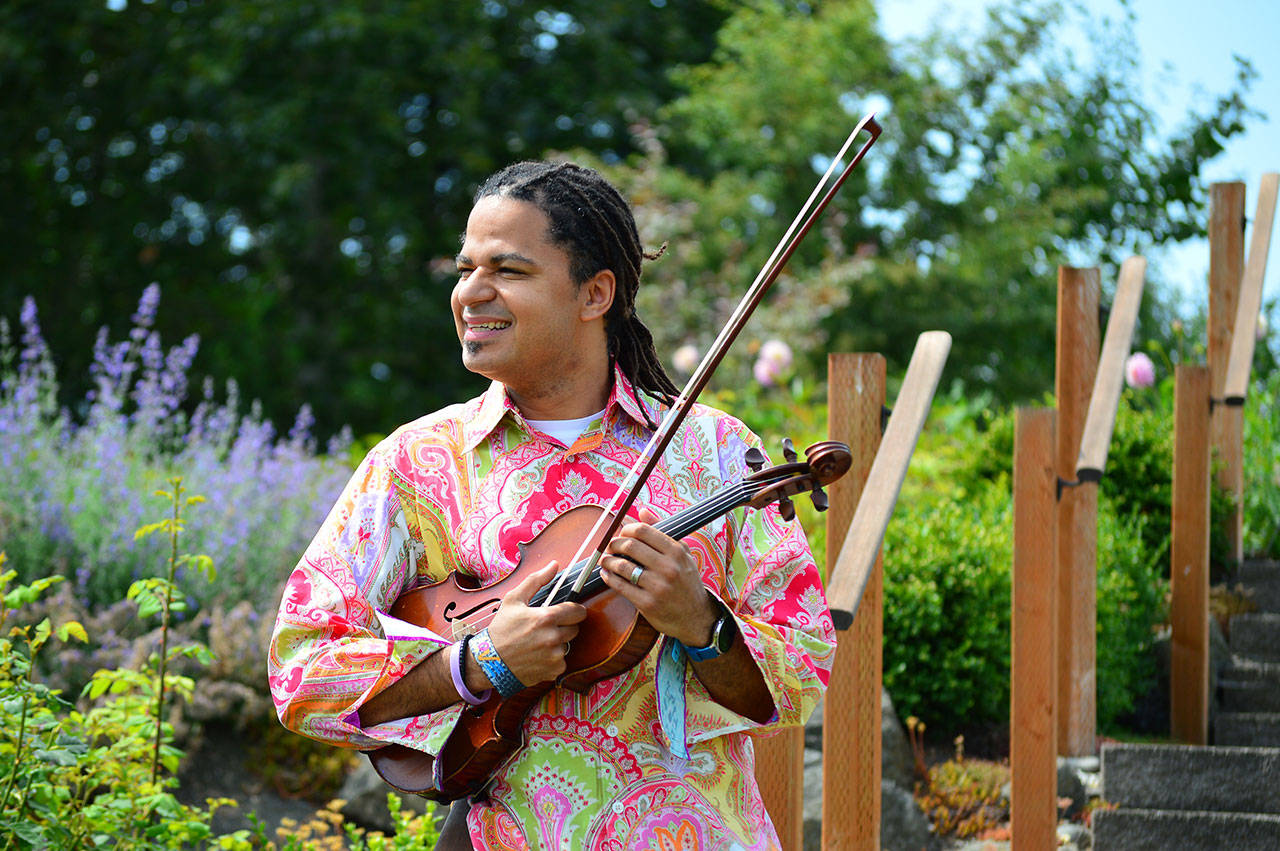Tyrone T. Beatty of Sequim, pictured here at Carrie Blake Park last summer, will appear in a Port Angeles Symphony concert online during the week of Nov. 9. Photo by Diane Urbani de la Paz