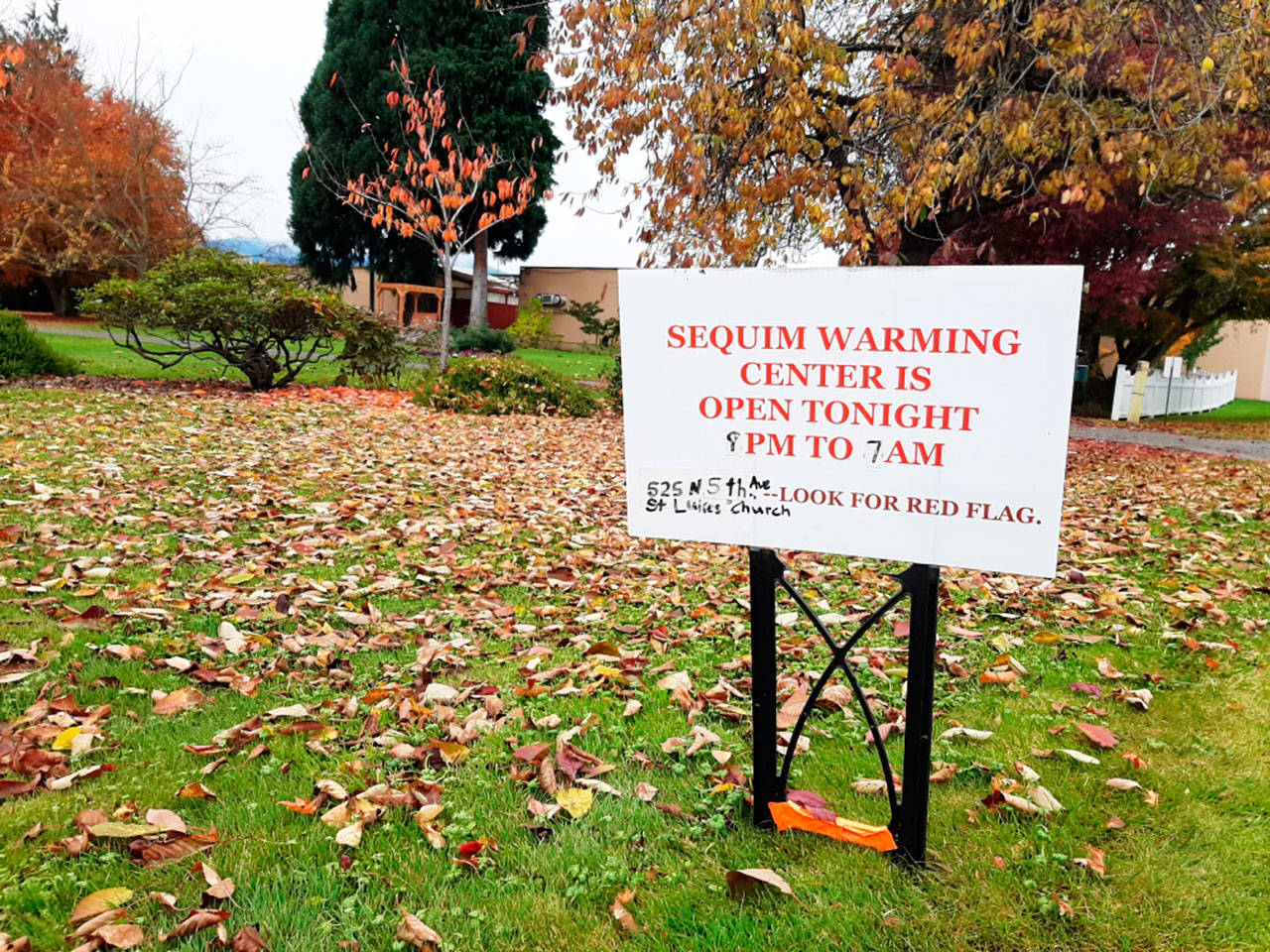 The Sequim Warming Center at St. Luke’s Episcopal Church is open evenings this fall and winter when predicted temperatures fall to 35 degrees or colder. Sequim Gazette photo by Michael Dashiell