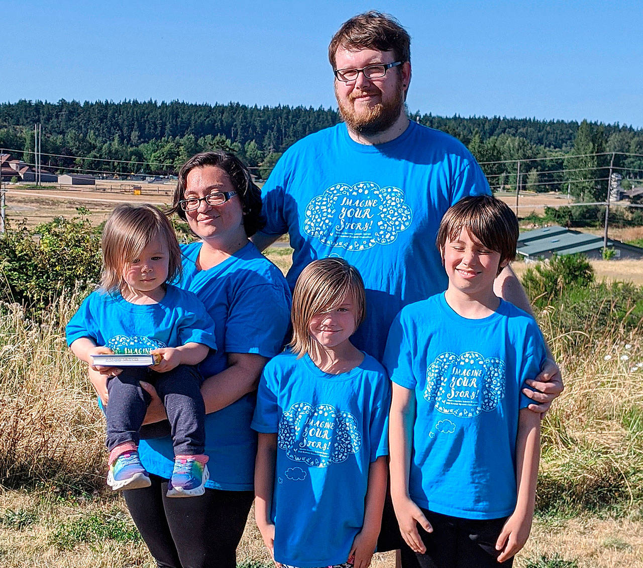 Sequim’s Rachel Anderson, pictured here with her family, looks to earn her associate’s degree in business administration at the end of winter quarter 2021 at Peninsula College. Photo courtesy of Peninsula College