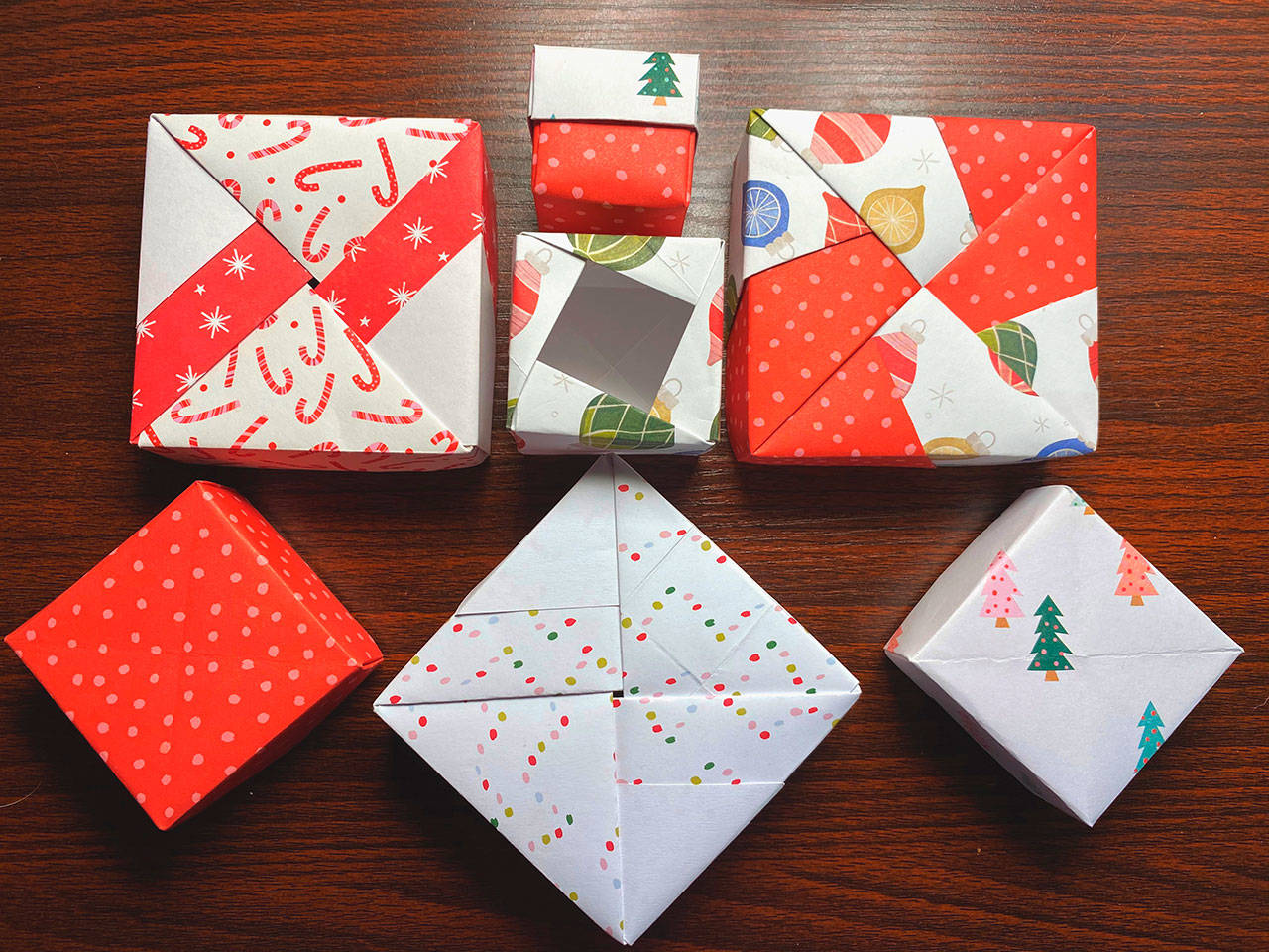 Learn how to make origami boxes using kits and a Zoom workshop on Dec. 17, part of the North Olympic Library System’s CreativiTea series. Photo courtesy of North Olympic Library System
