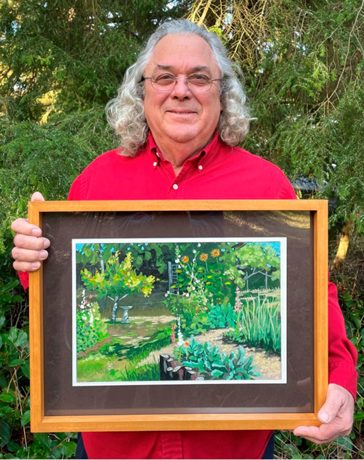 David C. Willis of Sequim saw his artwork “Peaceful Garden” selected for the 2021 CVG Show in Bremerton. Submitted photo