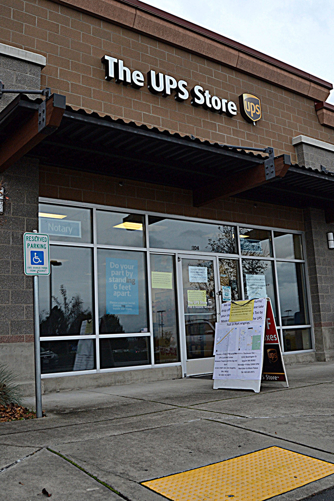 The Sequim UPS Store, seen here in December, closed this month for unknown reasons. Its former owner said a sale of the franchise has yet to finalize. Sequim Gazette photo by Matthew Nash