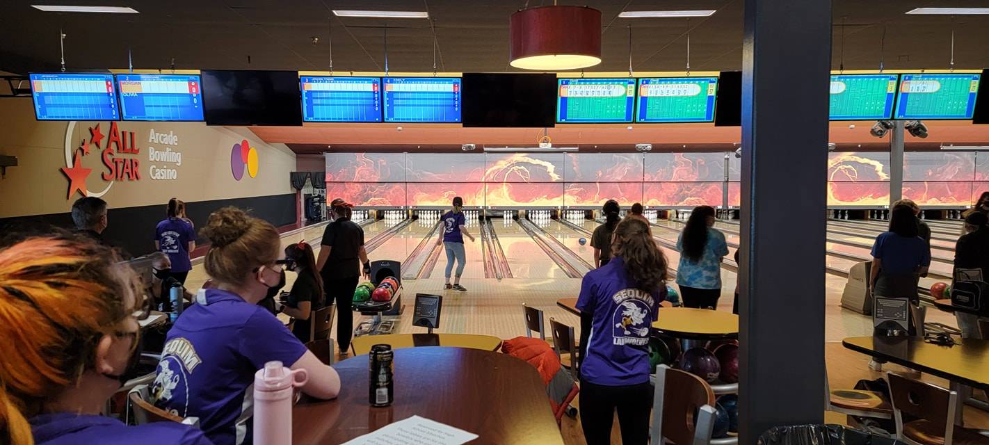 Sequim High School’s bowling team opens the 2020-2021 season against Klahowya on April 28in Silverdale. Photo courtesy of Randy Perry