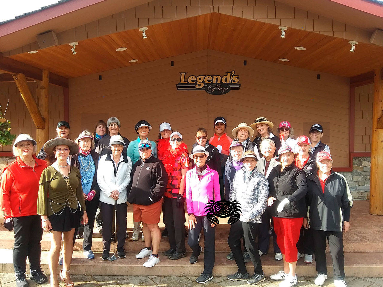 The Cedars at Dungeness Women’s Golf Association members enjoy a day on the course at the group’s best ball tournament on May 18, with the theme” Glamour and Glitz.” Submitted photo