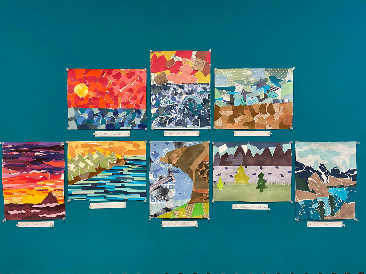 Olympic Christian School students in seventh and eighth grade created this collage. The school recently celebrated its annual art show. Submitted photo